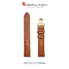 Correa de reloj Hamilton H600.243.100 / H24301511 Cuero Marrón 17mm
