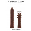 Correa de reloj Hamilton H644550 / H001.64.455.533.01 Cuero Marrón 20mm