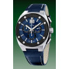 Correa de reloj Jaguar J620-G / J625-2 / J809-3 Cuero Azul 16mm