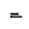Correa de reloj Universal JD009.01 Silicona Negro 20mm