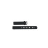 Correa de reloj Jacob Jensen 750 Shine 737 / 738 / 739 / 747 / 748 / 749 Caucho Negro 17mm