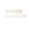 Correa de reloj Marc by Marc Jacobs MBM1283 Cuero Blanco 18mm
