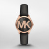 Correa de reloj Michael Kors MK2860 Cuero Negro 16mm