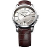 Correa de reloj Maurice Lacroix PT6148-SS001-130 / ML550-005 Cuero de cocodrilo Marrón 21mm