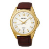 Correa de reloj Seiko 7N42-0FP0 / SGEG64P2 / 4LR2KE Cuero Marrón 20mm