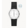 Correa de reloj Skagen SKT1201 Cuero Negro 22mm