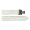 Correa de reloj Tissot T33785885A / T600029221 / T610029222 /XS Cuero Blanco 20mm