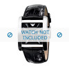 Correa de reloj Armani AR0180 / AR1640 / AR0186 Cuero Negro 28mm