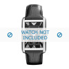 Correa de reloj Armani AR1604 Cuero Negro 23mm