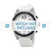 Correa de reloj Armani AX1225 Silicona Blanco 22mm