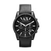 Correa de reloj Armani Exchange AX2098 Cuero Negro 22mm