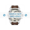 Correa de reloj Diesel DZ7335 Cuero Marrón oscuro 24mm