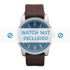 Diesel correa de reloj DZ1512 Cuero Marrón oscuro 24mm