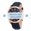Correa de reloj Fossil FS4835 Cuero Azul 22mm