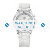 Correa de reloj Hugo Boss 1502223 / HB-105-3-18-2340 Caucho Blanco 20mm