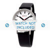 Correa de reloj Mondaine A667.30314.11SBB / A658.30300.11SBB Cuero Negro 16mm
