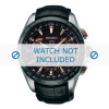 Correa de reloj Seiko SSE061J1 / 8X53-0AB0 / L0CK016J9 Cuero Negro 22mm