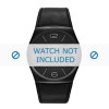 Skagen correa de reloj SKW6043 Cuero Negro + costura negro