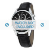 Correa de reloj Tag Heuer CAR2110 / CAR2111 / CAR2150 / FC6266 Cuero Negro 20mm