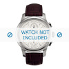 Correa de reloj Tissot L168-268-1 / T610014608 Piel de cocodrilo Marrón oscuro 20mm
