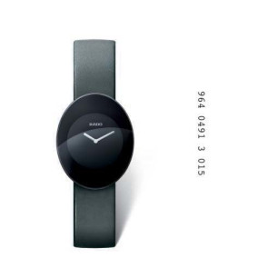 Correa de reloj Rado 01.964.0491.3.015 / 96404913 / R070881910 Cuero Gris 15mm