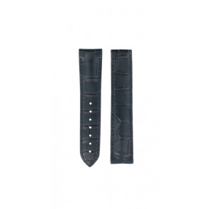 Correa de reloj Omega 13033412206001 / 032CUZ005736 Cuero de cocodrilo Azul 20mm