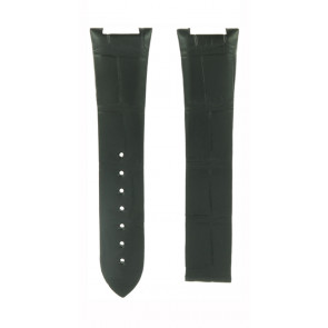 Correa de reloj Omega 13113392001001 / 032CUZ010728 Cuero de cocodrilo Negro