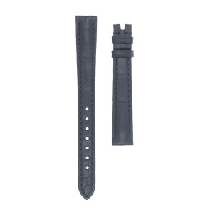 Correa de reloj Omega 032Z016963 / 43413286053002 / De Ville Cuero de cocodrilo Azul 13mm