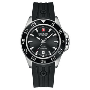Correa de reloj Swiss Military Hanowa 06-4221-04-007 Caucho Negro