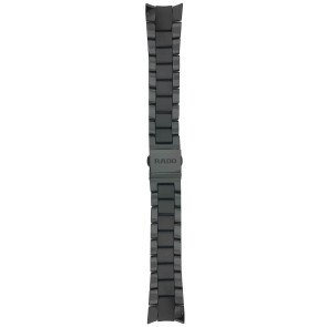 Correa de reloj Rado 01.650.0275.3.015 / R32275152 / R070493410 Titanio Negro