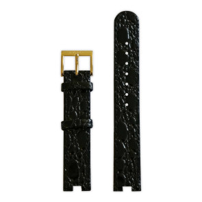Correa de reloj Rado R070853010 / 07.08530.10 / 01.129.3577.4.010 Cuero Negro 5mm