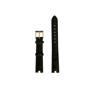 Correa de reloj Rado 01.153.3695.2.215 / R41695155 / R070871510 Cuero Negro 3mm