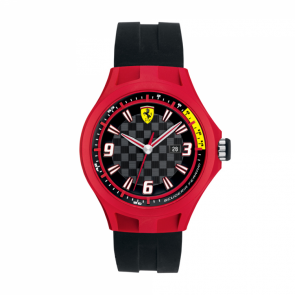 Correa de reloj Ferrari SF101.1 / 0830006 / SF689300009 Caucho Negro 22mm