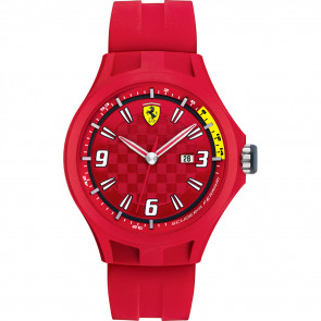 Correa de reloj Ferrari 0830007 / SF689300005 Caucho Rojo 22mm