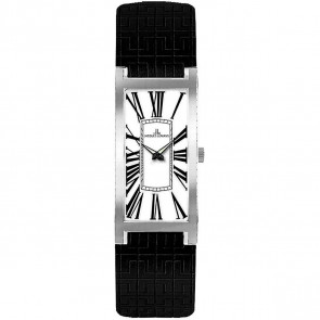 Correa de reloj Jacques Lemans 1-1572 Cuero Negro 14mm