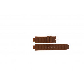 Jacques Lemans correa de reloj 1-1696 / BK-2892 Silicona Marrón 12mm