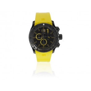 Edox correa de reloj 10020 37N NJ2 Caucho Amarillo