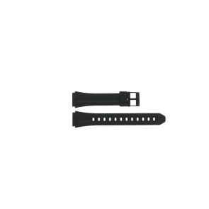 Casio correa de reloj 10075268 Goma Negro 18mm