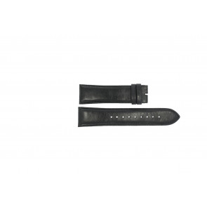 Esprit correa de reloj ES100981-40 Cuero Negro 24mm + costura negro