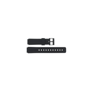 Casio correa de reloj 10108579 Plástico Negro 16mm