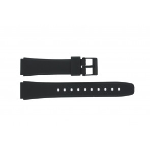Casio correa de reloj W-78-1 / W-79B-1AVQ /10222860 Silicona Negro 17mm