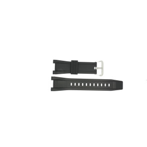Casio correa de reloj 10502763 Goma Negro 27mm