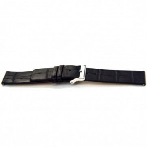 Correa de reloj Universal I145 Cuero Negro 24mm