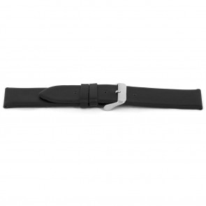 Correa de reloj Universal I147 Cuero Negro 24mm