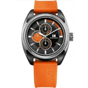 Correa de reloj Hugo Boss 659302456 / 1512821 / 1512826 Caucho Naranja 22mm