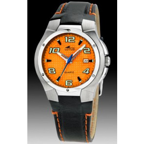 Correa de reloj Lotus 15382-5 Cuero Negro
