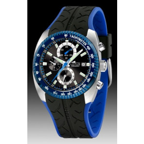 Lotus correa de reloj 15423-1 Caucho Negro