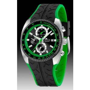 Lotus correa de reloj 15423-6 Caucho Negro