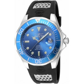 Correa de reloj Invicta 11751.01 / 2296.01 Caucho Negro 22mm