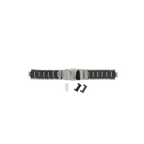 Correa de reloj Lotus 15591 / 15591-2 / 15591-3 Cerámica Negro 15mm
